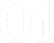 Number 01 representing the first phase of the Three-Phase Authority System for enhancing visibility and credibility in B2B marketing.